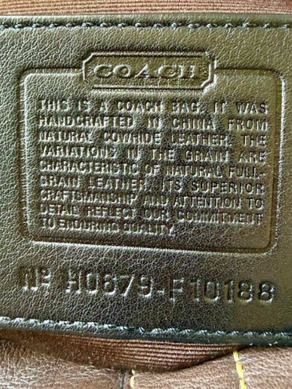 Coach Chocolate Brown Leather Mini Small Soho Shoulder Bag F10188 - Picture 10 of 11